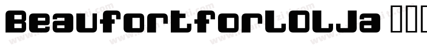 BeaufortforLOLJa字体转换