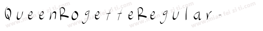 QueenRogetteRegular字体转换