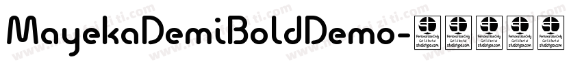MayekaDemiBoldDemo字体转换