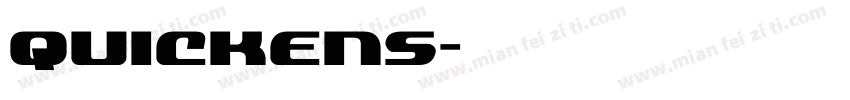 quickens字体转换