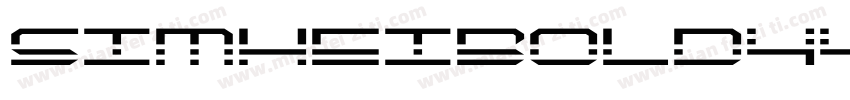 simheibold4406字体转换