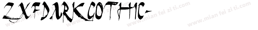 ZXFDarkGothic字体转换