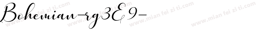 Bohemian-rg3E9字体转换