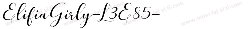 ElifiaGirly-L3E85字体转换
