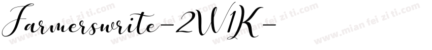 Farmerswrite-2W1K字体转换