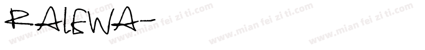 Ralewa字体转换