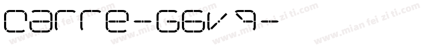 Carre-G6Vq字体转换