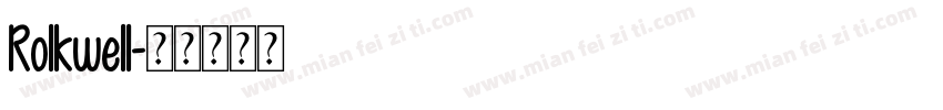 Rolkwell字体转换