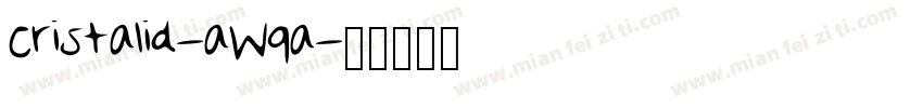 Cristalid-aW9a字体转换