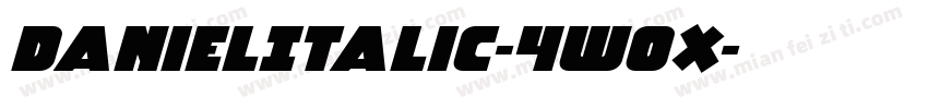 DanielItalic-4w0x字体转换
