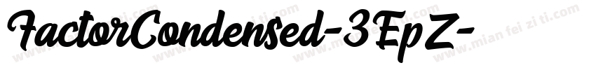 FactorCondensed-3EpZ字体转换