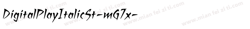 DigitalPlayItalicSt-mG7x字体转换
