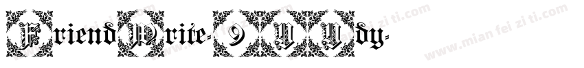 FriendWrite-9YYdy字体转换