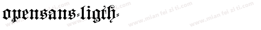 opensans-ligth字体转换