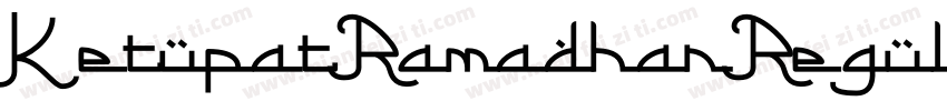 KetupatRamadhanRegular字体转换