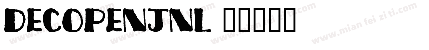 DecoPenJNL字体转换
