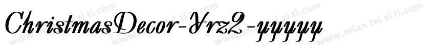 ChristmasDecor-Yrz2字体转换