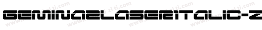 Gemina2LaserItalic-zPB0字体转换