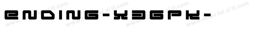 Ending-X3GpK字体转换