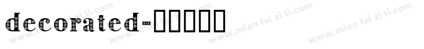 decorated字体转换