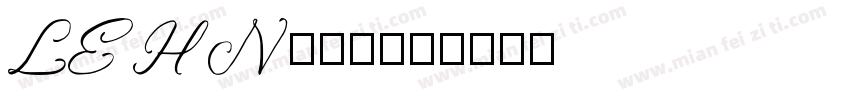 LEHN205字体转换