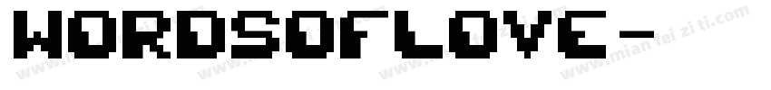 WORDSOFLOVE字体转换