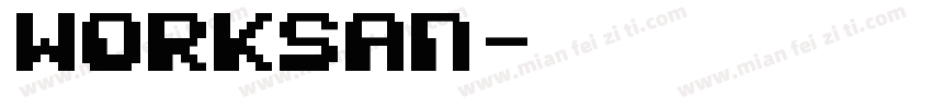 worksan字体转换