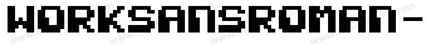 worksansroman字体转换