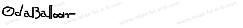 OdaBalloon字体转换
