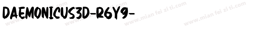 Daemonicus3D-r6Y9字体转换