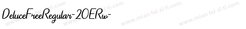DeluceFreeRegular-2OERw字体转换