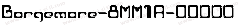 Borgemore-8MM1A字体转换