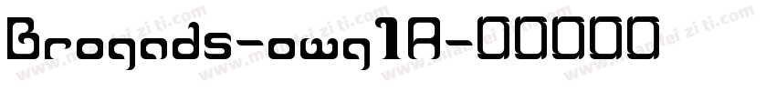 Brogads-owg1A字体转换