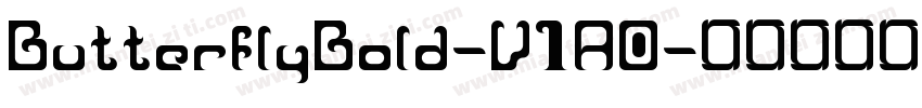 ButterflyBold-V1A0字体转换