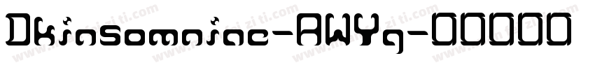 Dkinsomniac-AWYg字体转换
