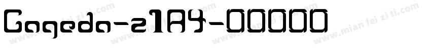 Gageda-z1A4字体转换