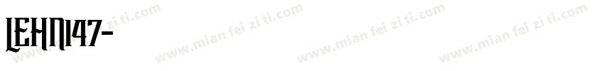 LEHN147字体转换