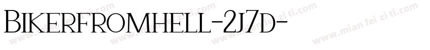 Bikerfromhell-2j7d字体转换