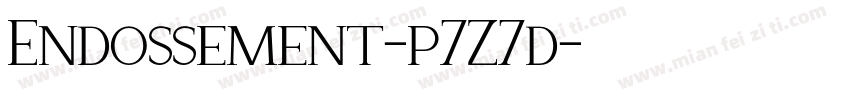 Endossement-p7Z7d字体转换