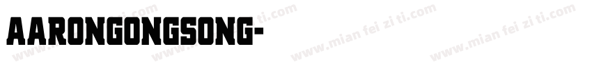 AarongOngSOng字体转换