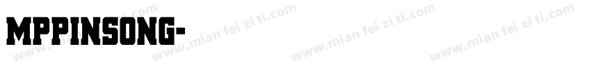 MPPINSONG字体转换