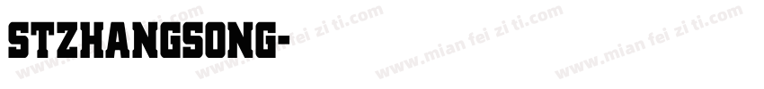 stzhangsong字体转换