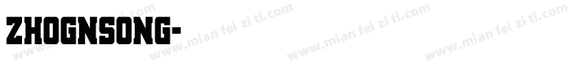 zhognsong字体转换
