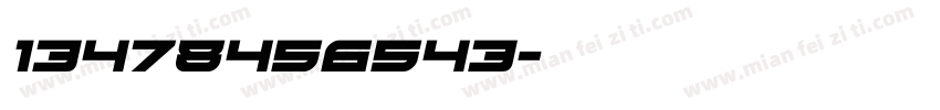 13478456543字体转换