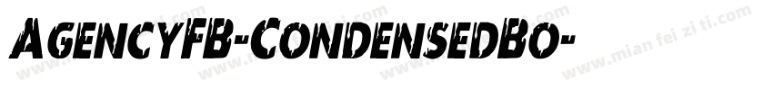 AgencyFB-CondensedBo字体转换