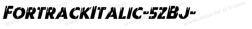 FortrackItalic-5zBj字体转换