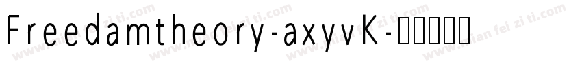 Freedamtheory-axyvK字体转换