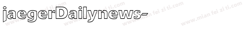jaegerDailynews字体转换