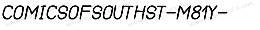 ComicsOfSouthSt-M81Y字体转换