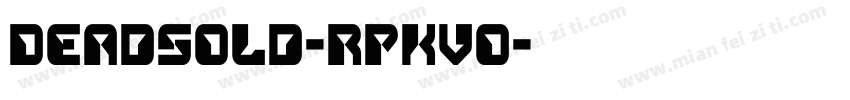 DeadSold-RpKVo字体转换